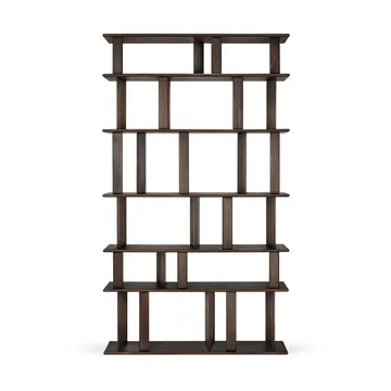 Estantería Block - Espresso mate mahogany, 120x207 cm - Ethnicraft