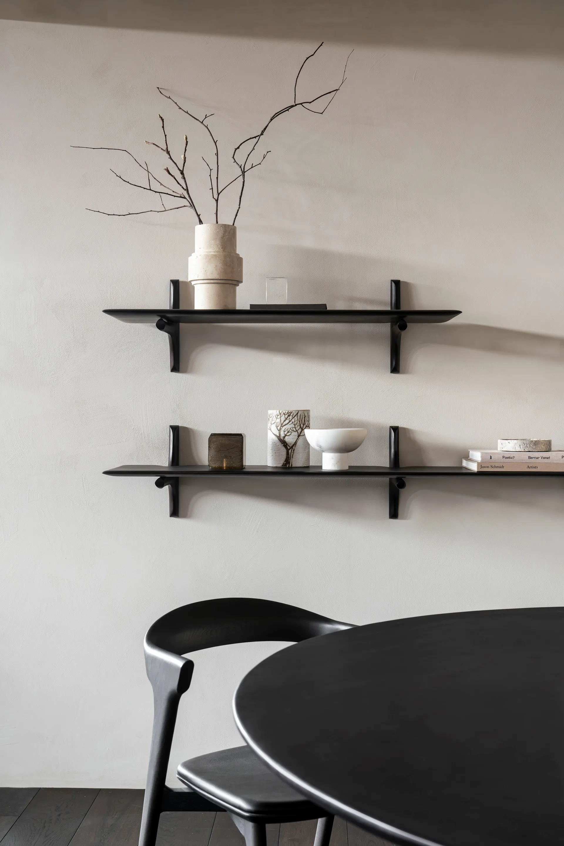 Estantería de pared PI, Caoba dark brown 100 cm Ethnicraft