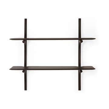 Estantería de pared PI - Lackad mahogny - 2 estantes - Ethnicraft