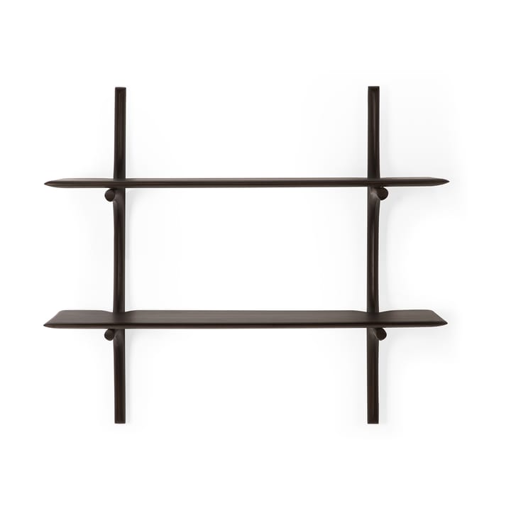 Estantería de pared PI, Lackad mahogny - 2 estantes Ethnicraft