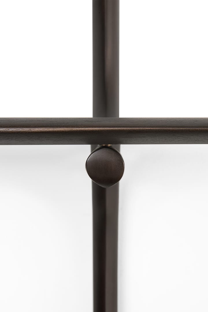 Estantería de pared PI, Lackad mahogny - 2 estantes Ethnicraft