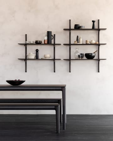 Estantería de pared PI - Lackad mahogny - 2 estantes - Ethnicraft