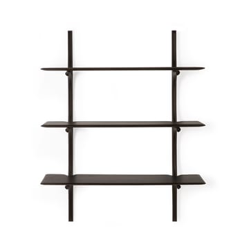 Estantería de pared PI - Lackad mahogny-3 estantes-dark brown - Ethnicraft