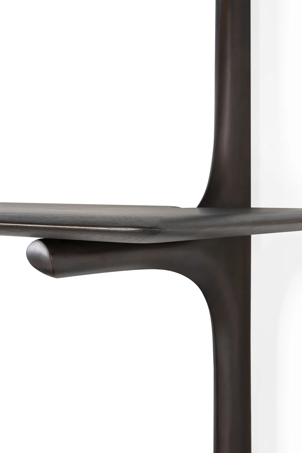 Estantería de pared PI, Lackad mahogny-3 estantes-dark brown Ethnicraft