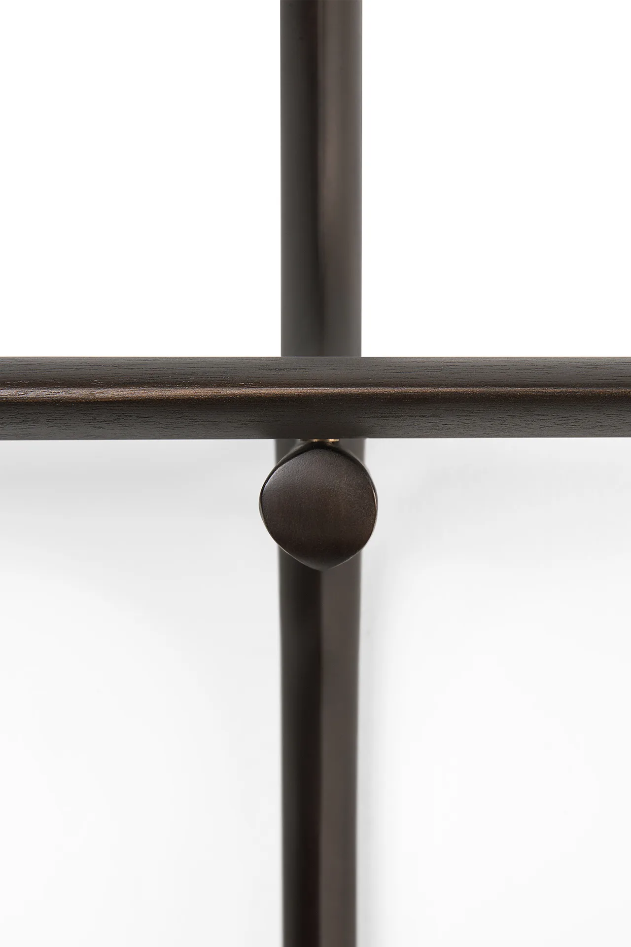 Estantería de pared PI, Lackad mahogny-3 estantes-dark brown Ethnicraft