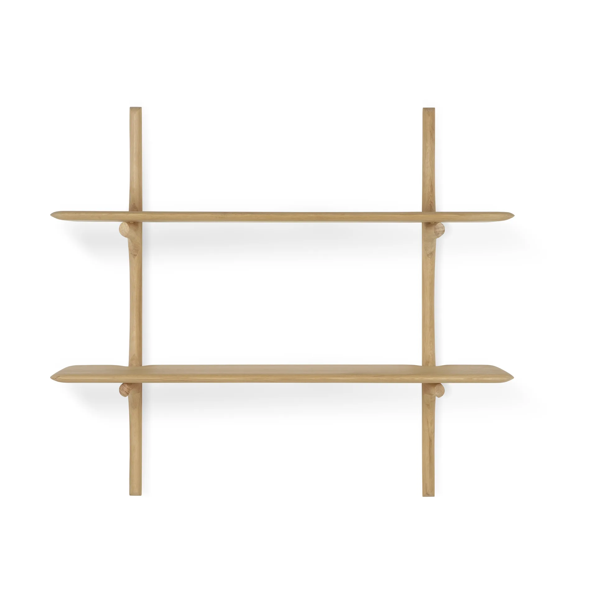 Estantería de pared PI, Roble, 2 baldas Ethnicraft
