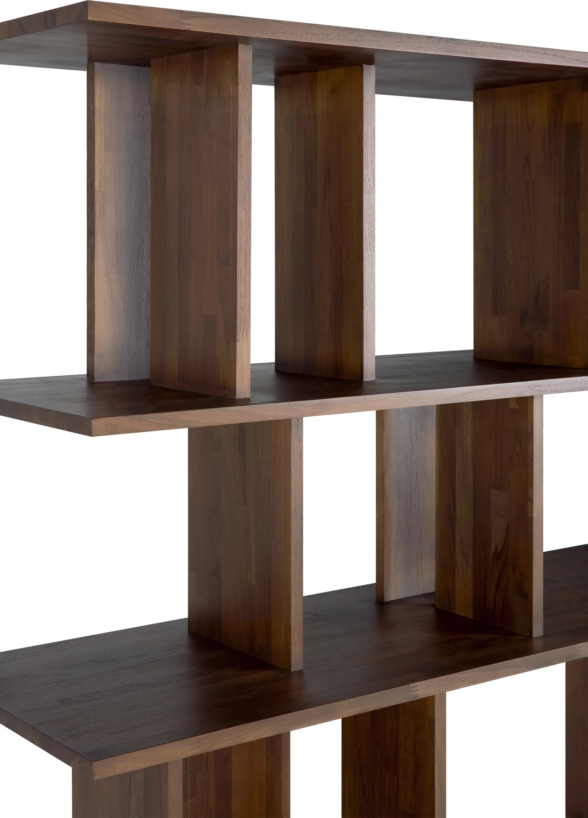 Estantería Irregular, Teca tintada oscura small Ethnicraft