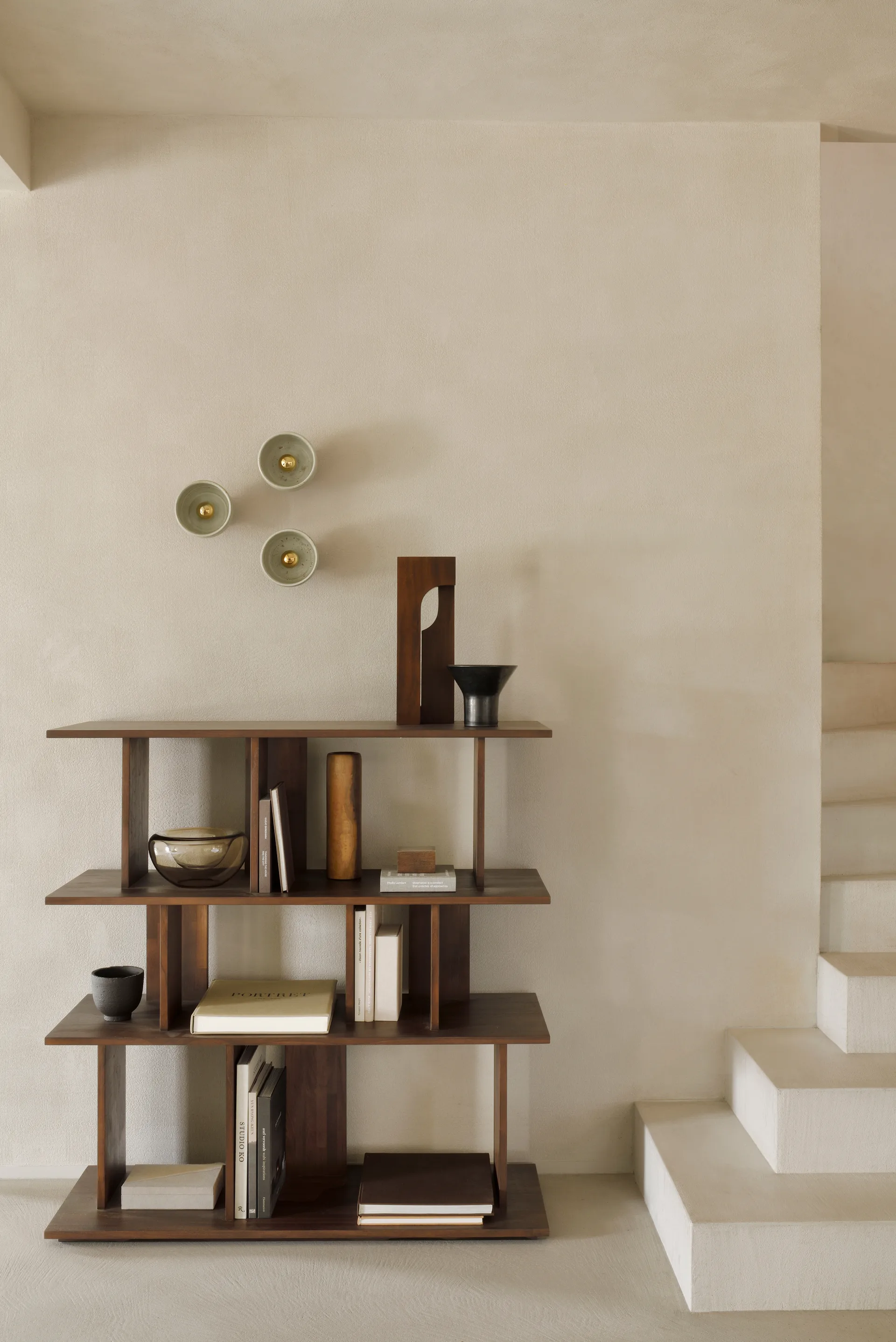 Estantería Irregular, Teca tintada oscura small Ethnicraft