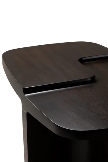 Mesa auxiliar Brutalist - Rose brown mahogany, 60x40 cm - Ethnicraft