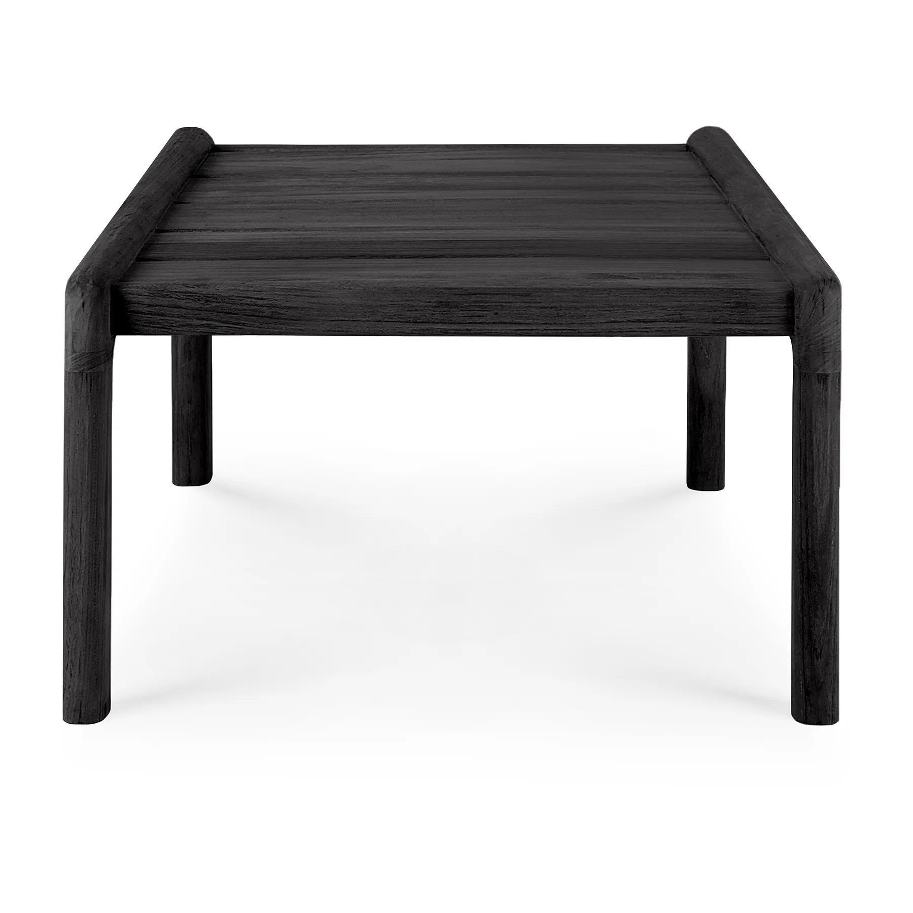 Mesa auxiliar Jack outdoor en teka lacado negro, 54x54 cm Ethnicraft