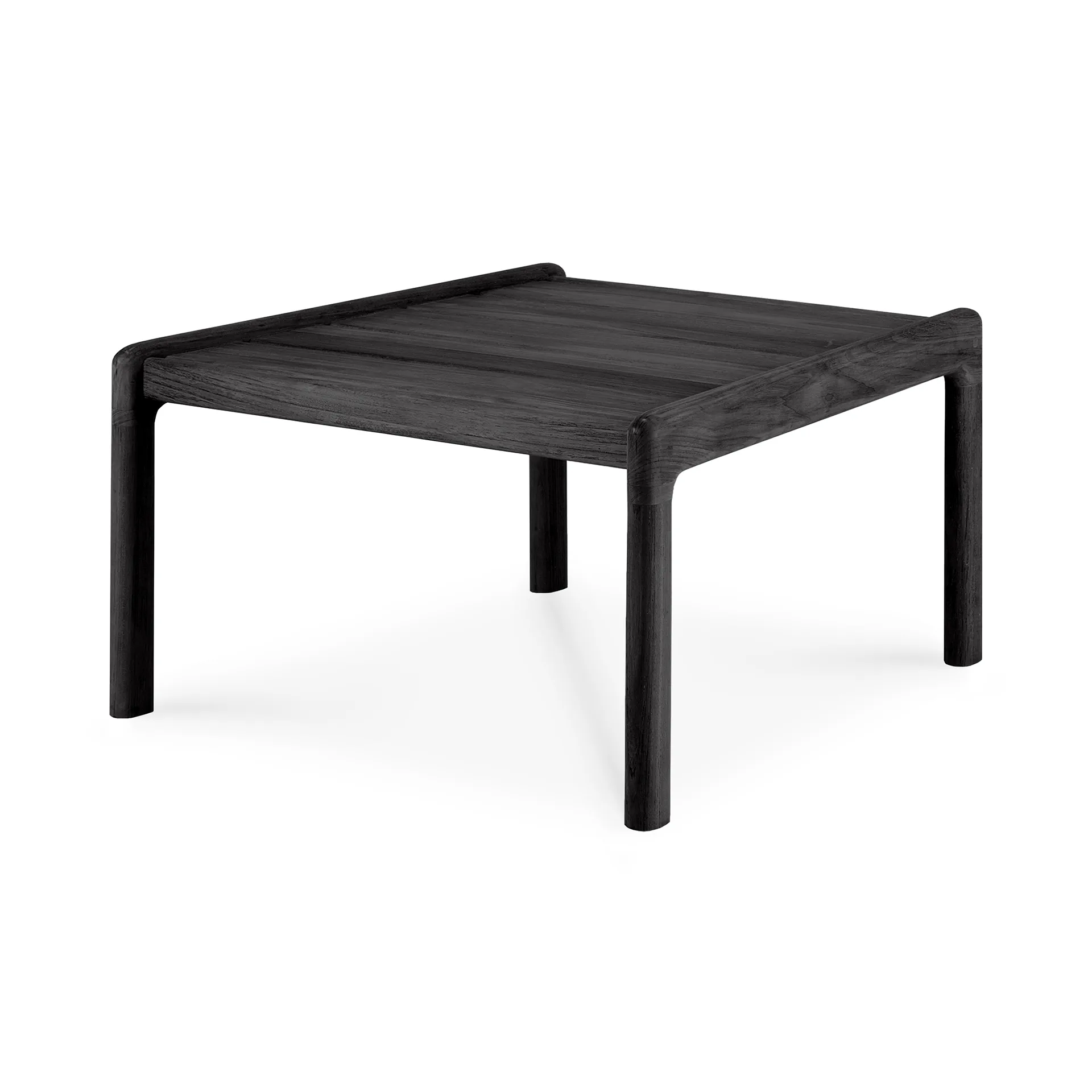 Mesa auxiliar Jack outdoor en teka lacado negro, 54x54 cm Ethnicraft