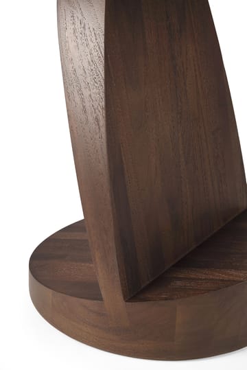 Mesa auxiliar Oblic Ø52 cm - teca tintada en marrón - Ethnicraft