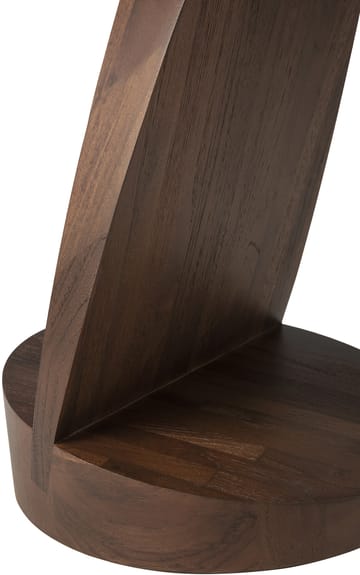 Mesa auxiliar Oblic Ø52 cm - teca tintada en marrón - Ethnicraft