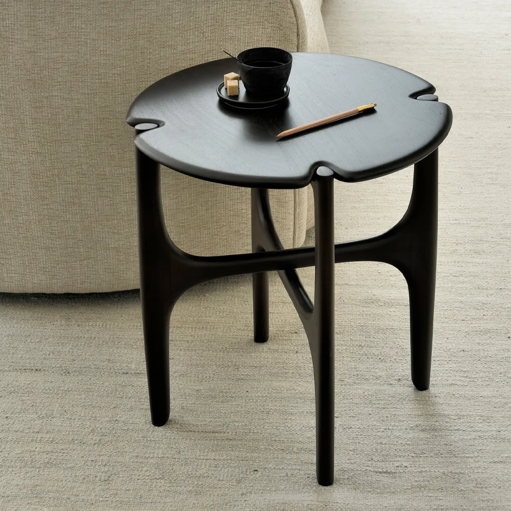 Mesa auxiliar PI, Mahogny dark brown Ethnicraft