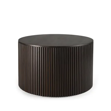 Mesa auxiliar Roller Max redonda - Mahogny dark brown 60 cm - Ethnicraft