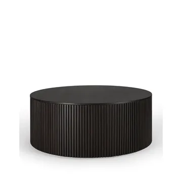 Mesa auxiliar Roller Max redonda - Mahogny dark brown 80 cm - Ethnicraft