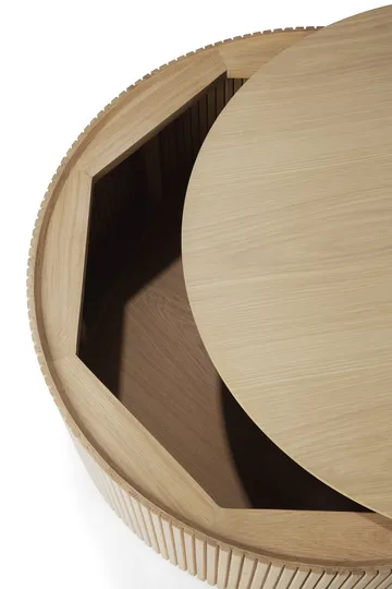 Mesa auxiliar Roller Max redonda - Roble, Ø80 cm - Ethnicraft