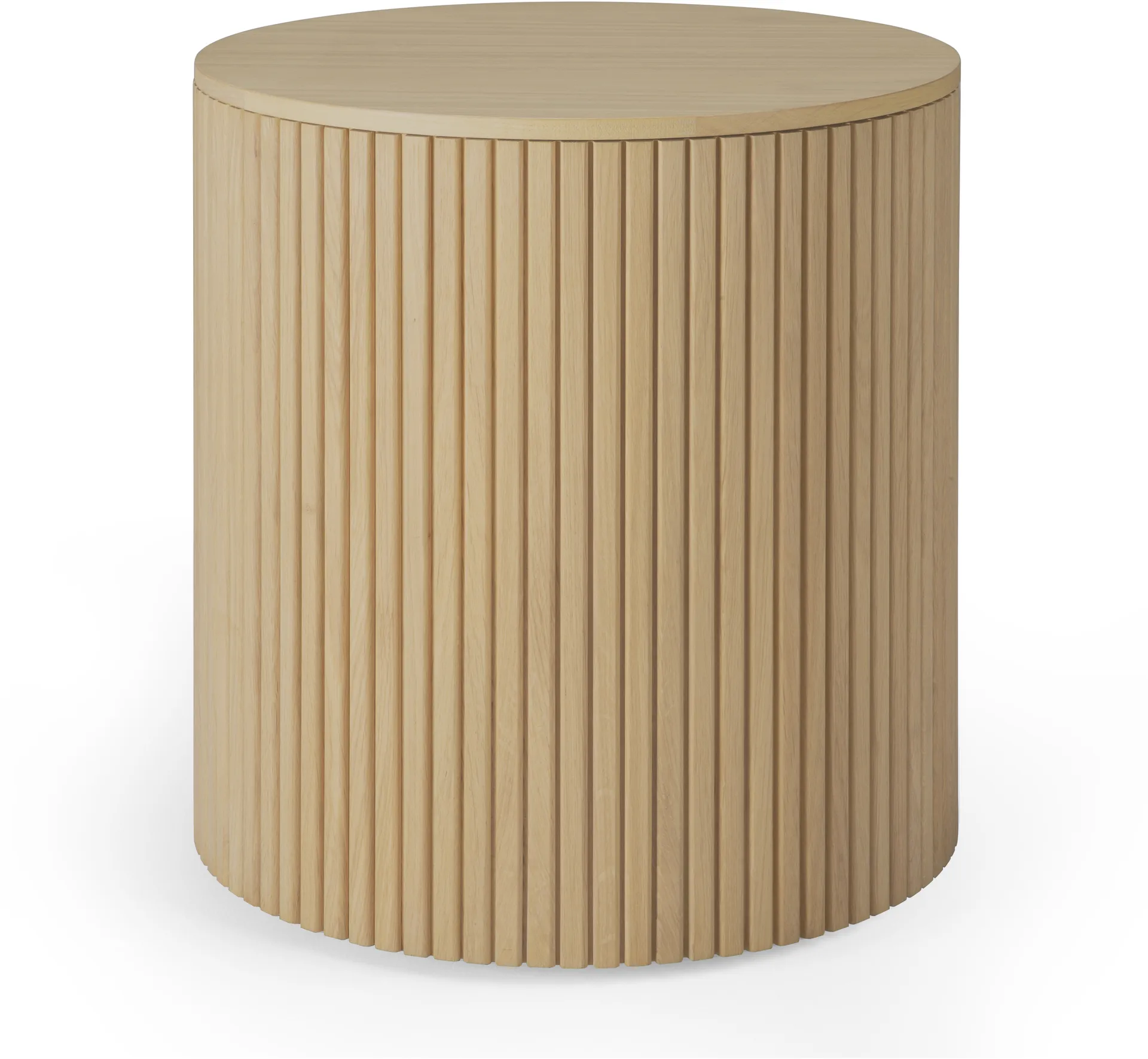 Mesa auxiliar Roller Max, Roble, redondo Ethnicraft