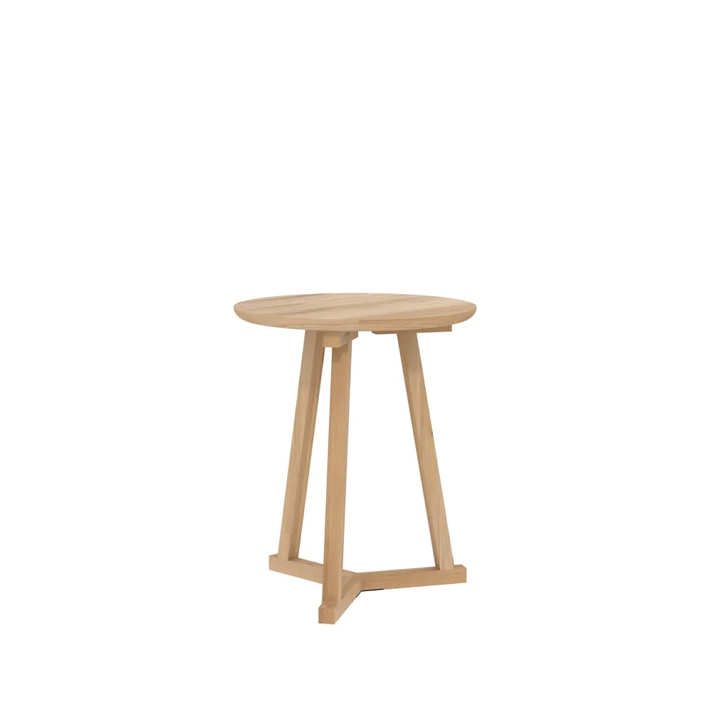 Mesa auxiliar Tripod, Oak-Wax oil small 56x46 cm Ethnicraft