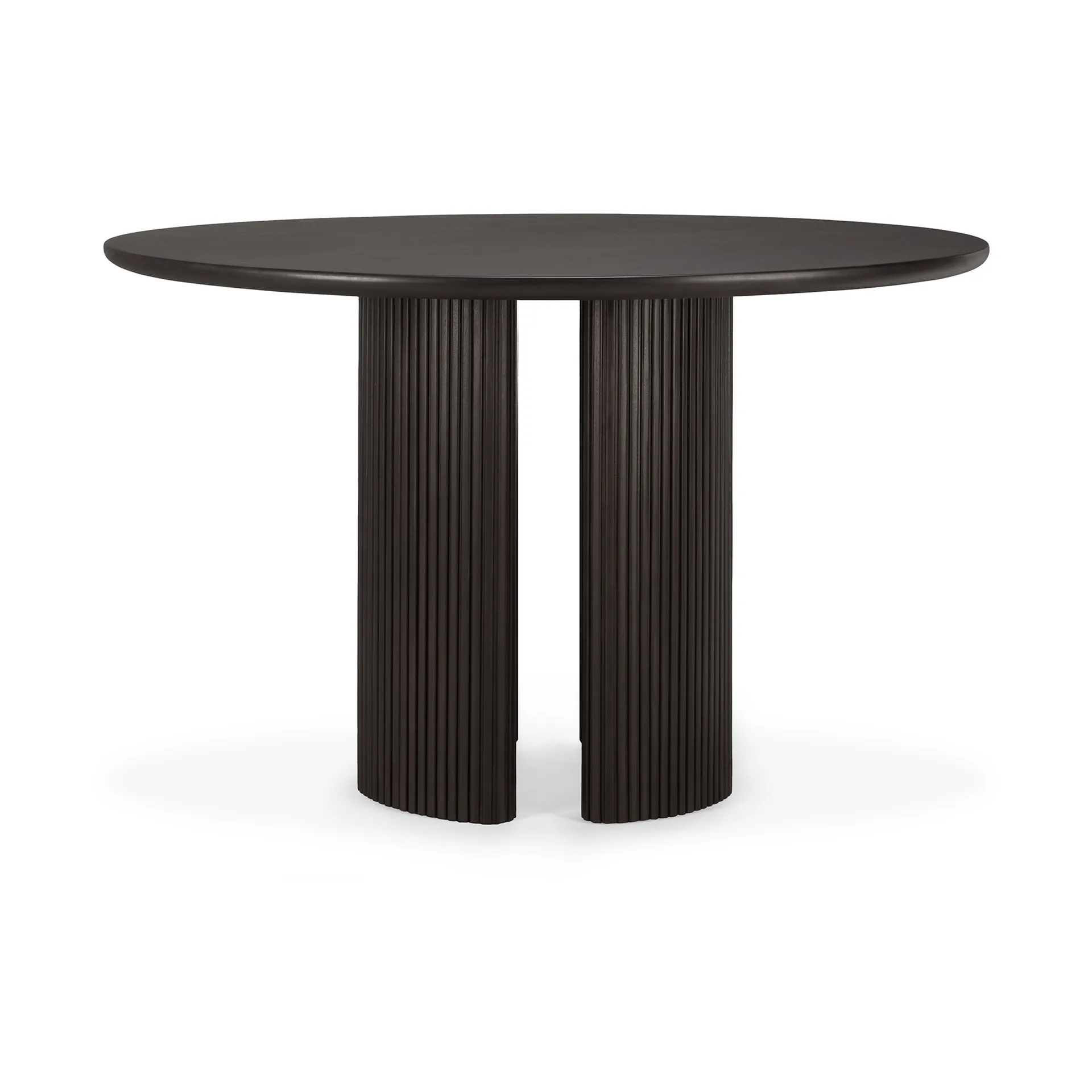 Mesa comedor Roller Max Ø150 cm, Caoba teñida en marrón oscuro Ethnicraft