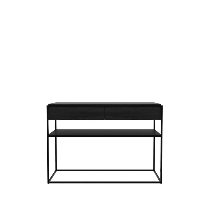 Mesa consola Monolit 122x40 cm - Oak black-Black - Ethnicraft