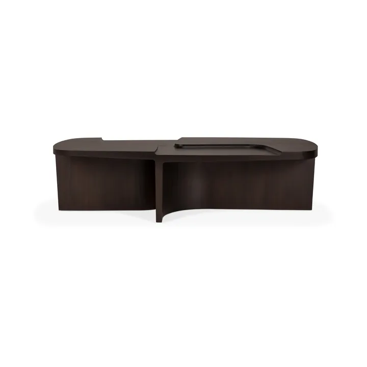 Mesa de centro Brutalist - Caoba rose brown, 143×75 cm - Ethnicraft
