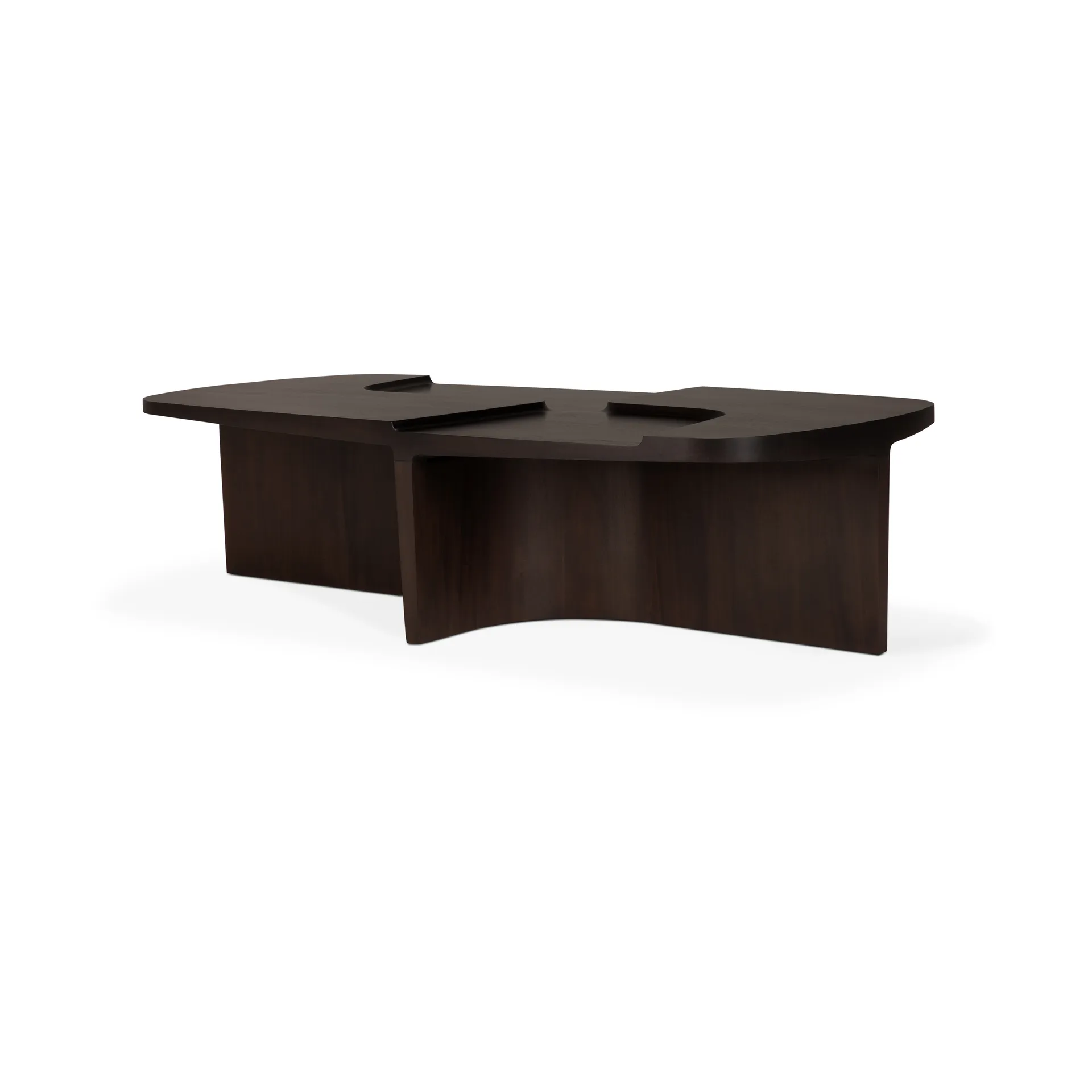 Mesa de centro Brutalist, Caoba rose brown, 143×75 cm Ethnicraft