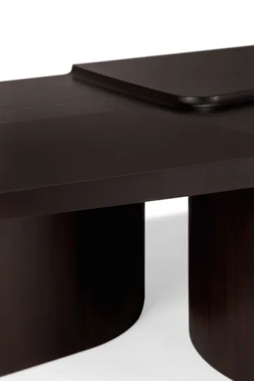 Mesa de centro Brutalist - Caoba rose brown, 143×75 cm - Ethnicraft