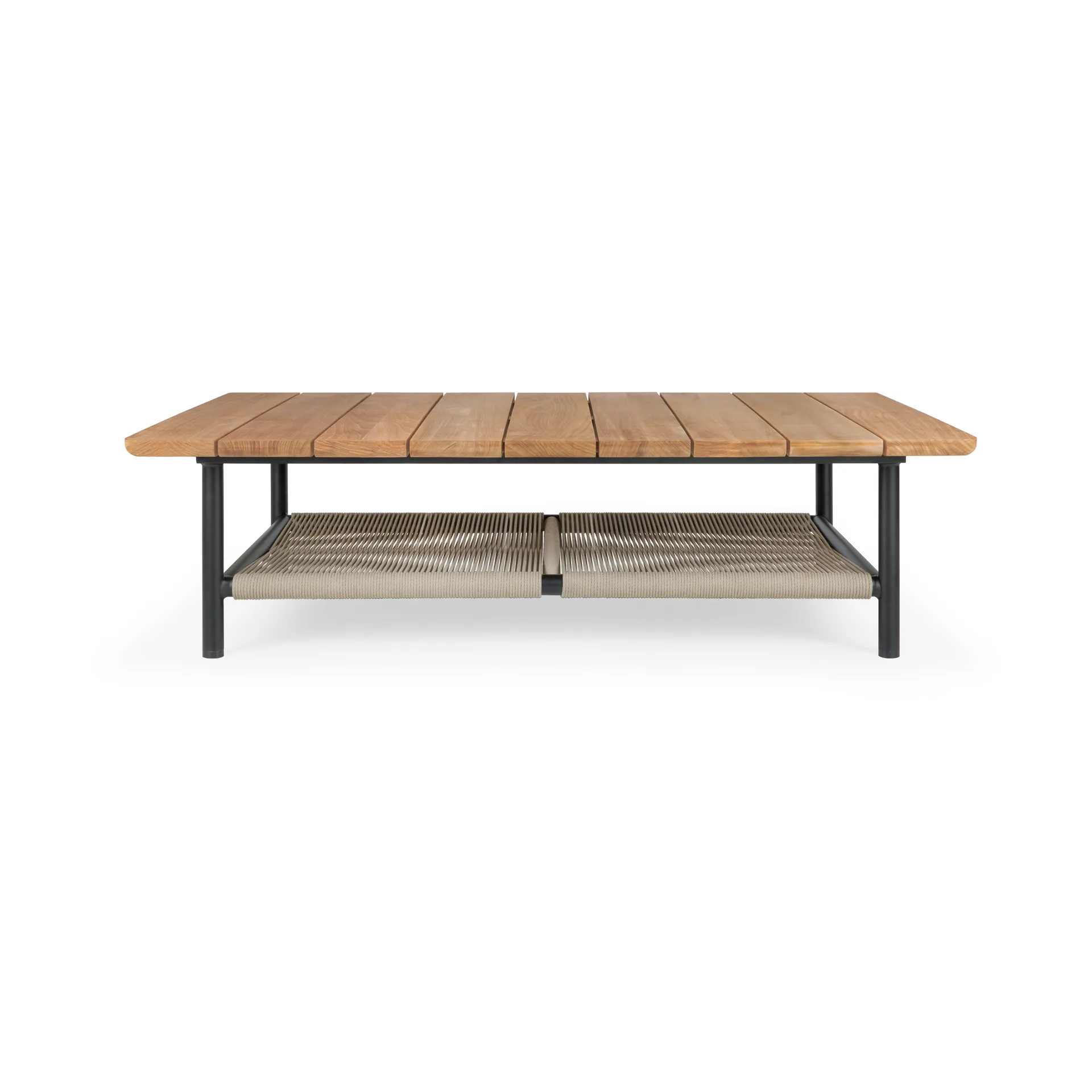 Mesa de centro Corbey Outdoor, 120 cm, teak-aluminium black Ethnicraft