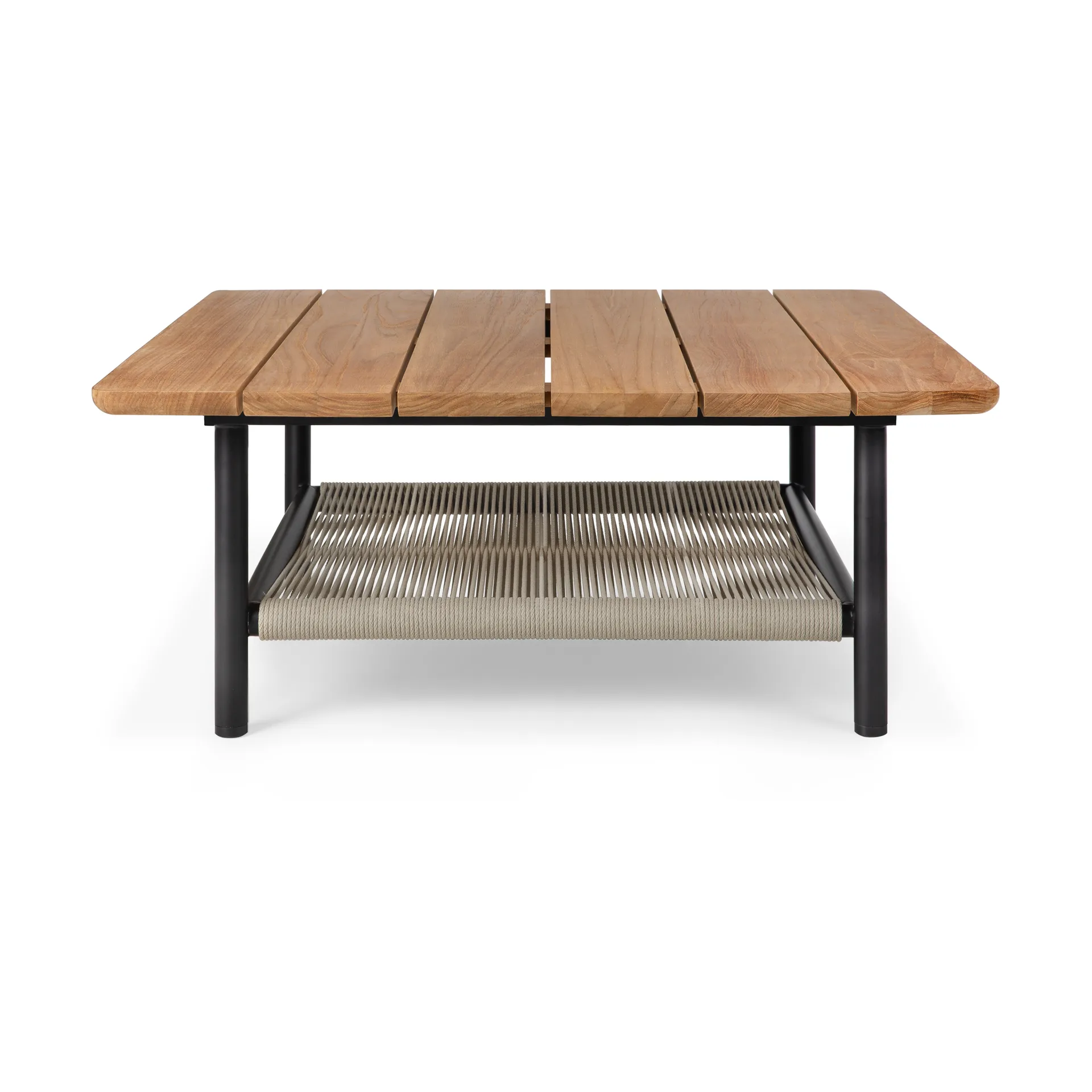 Mesa de centro Corbey Outdoor, 80 cm, teak-aluminium black Ethnicraft