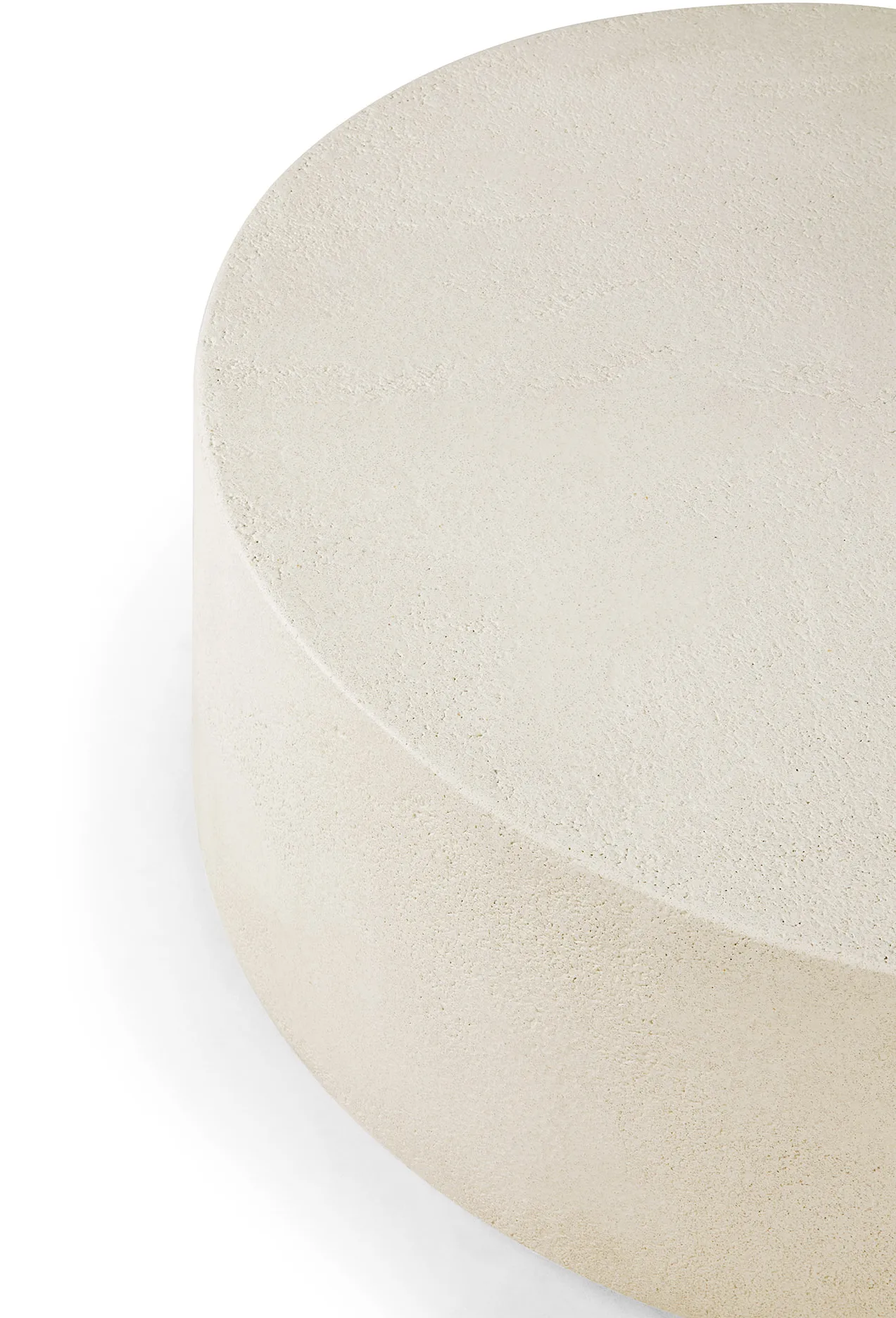 Mesa de centro Elements, Off white, Ø80 cm Ethnicraft