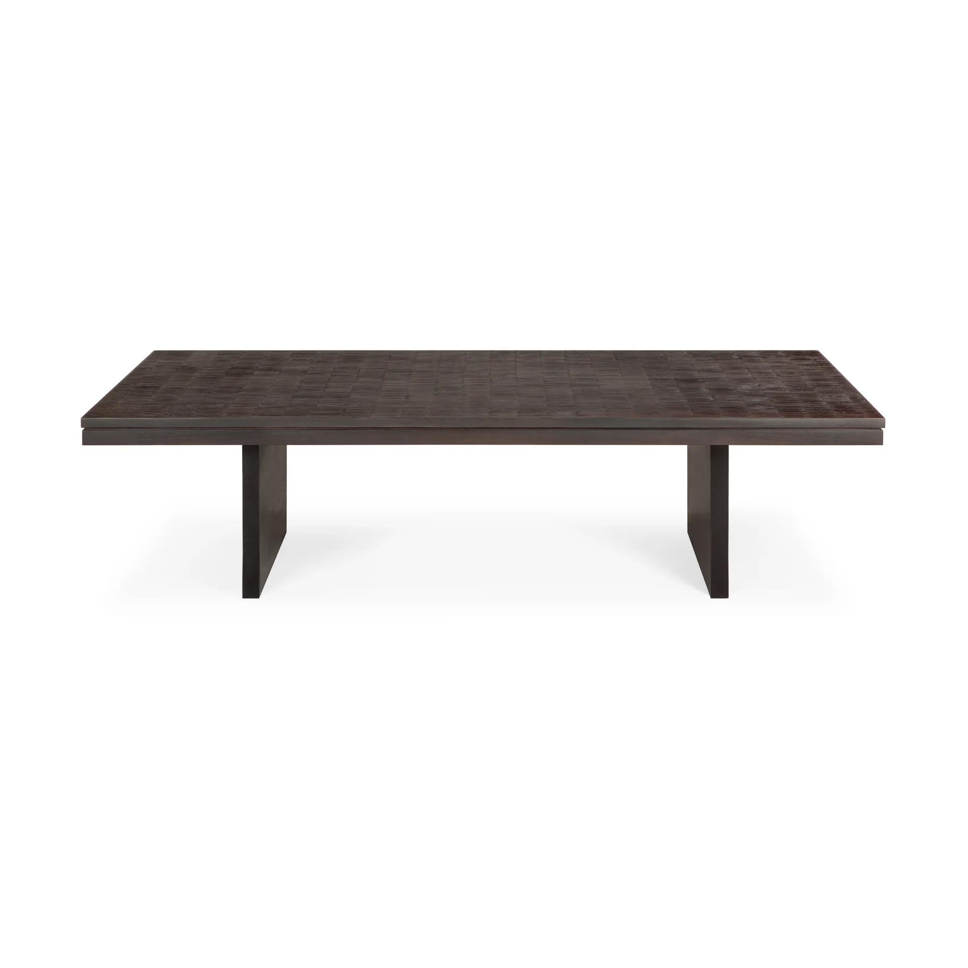 Mesa de centro Grooves, Off black teak, 135x65 cm Ethnicraft