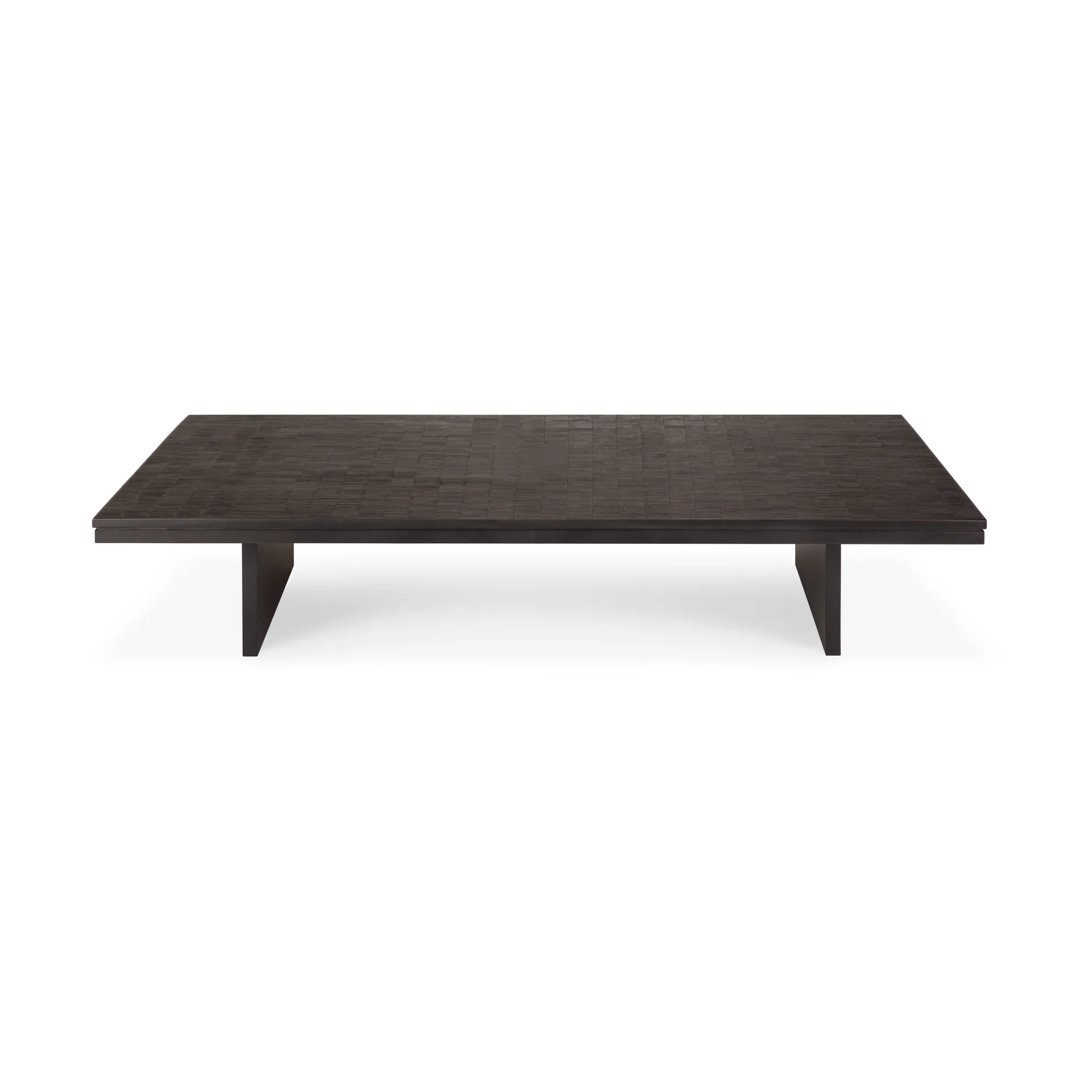 Mesa de centro Grooves, Off black teak, 170x120 cm Ethnicraft