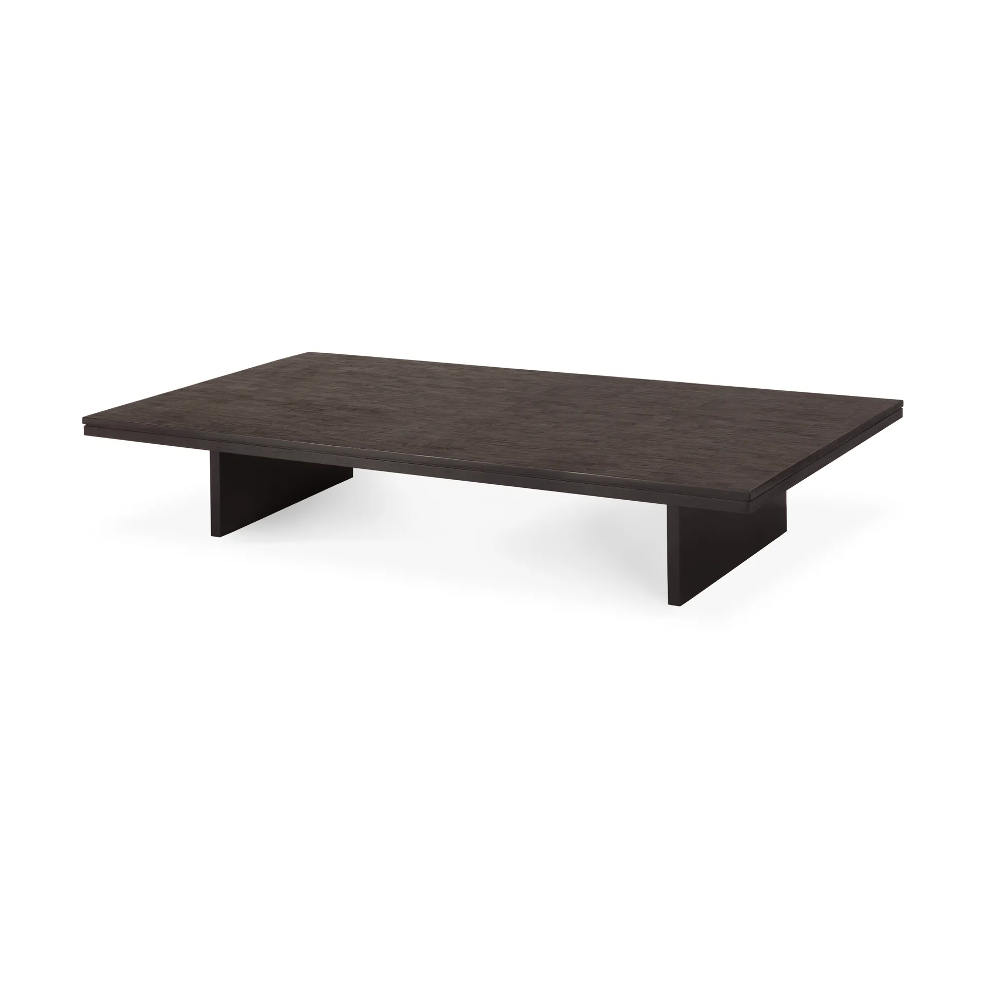 Mesa de centro Grooves, Off black teak, 170x120 cm Ethnicraft