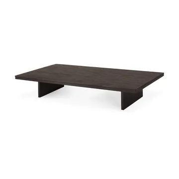 Mesa de centro Grooves - Off black teak, 170x120 cm - Ethnicraft