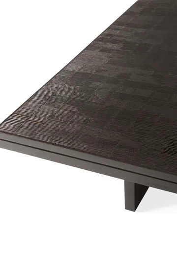 Mesa de centro Grooves - Off black teak, 170x120 cm - Ethnicraft