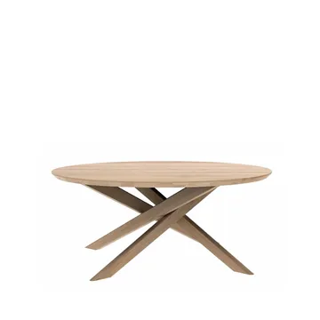 Mesa de centro Mikado Ø100 cm - Oak wax oil round - Ethnicraft