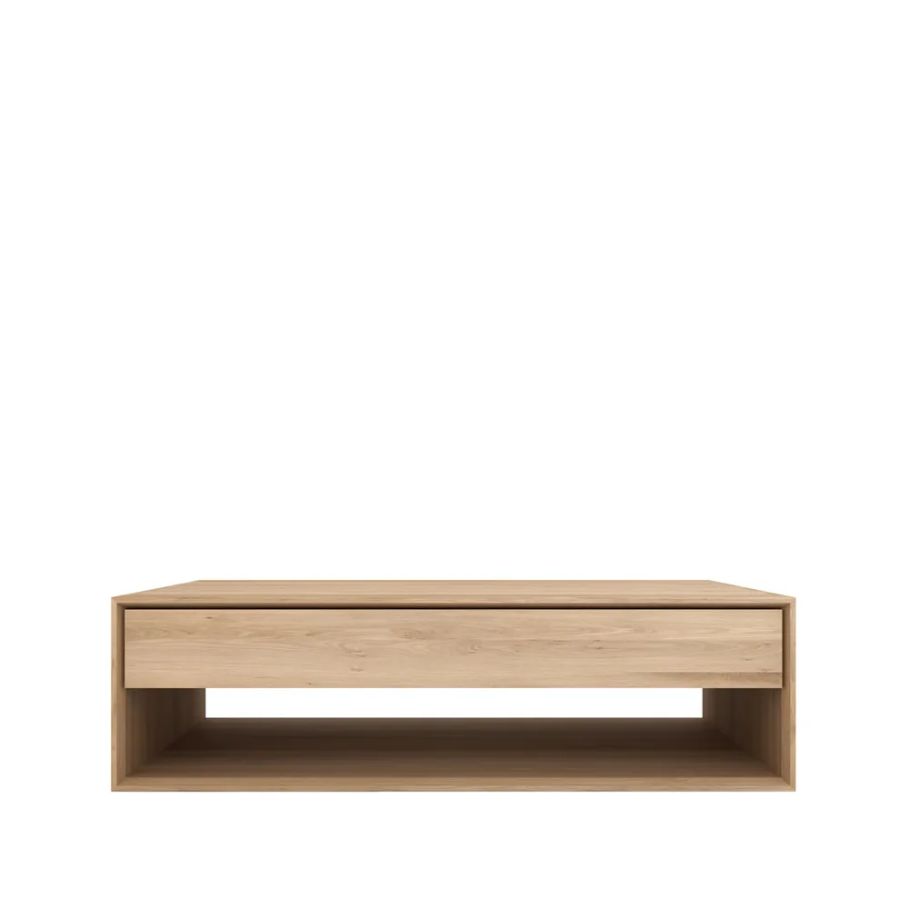 Mesa de centro Nordic, Roble aceitado 1 cajón 120x70 cm Ethnicraft