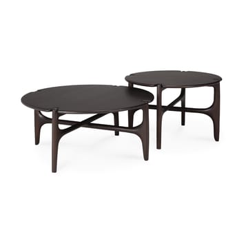 Mesa de centro PI Ø80 cm - Lackad mahogny - Ethnicraft