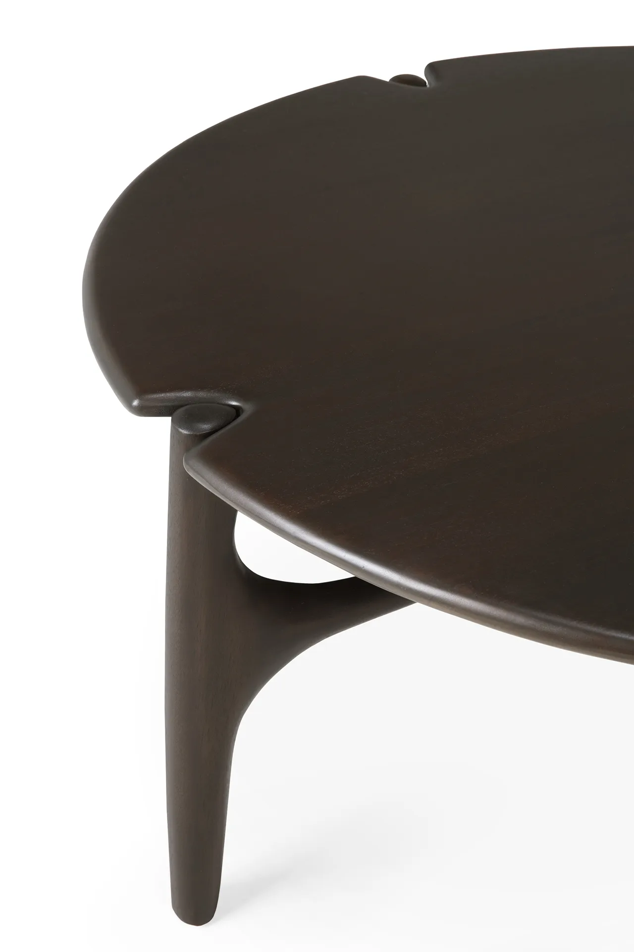 Mesa de centro PI Ø80 cm, Lackad mahogny Ethnicraft