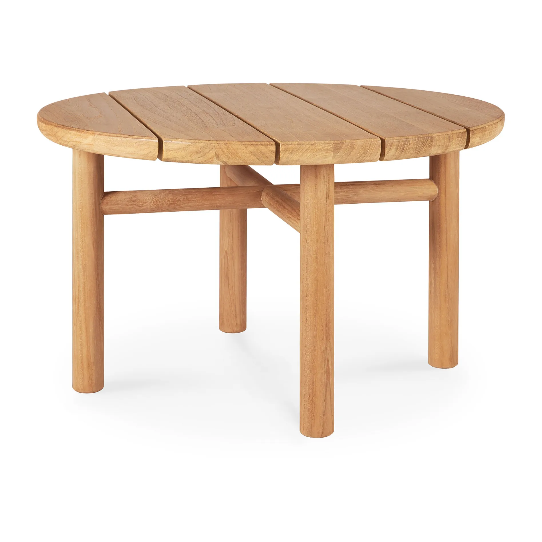 Mesa de centro Quatro outdoor teak, Ø59 cm Ethnicraft