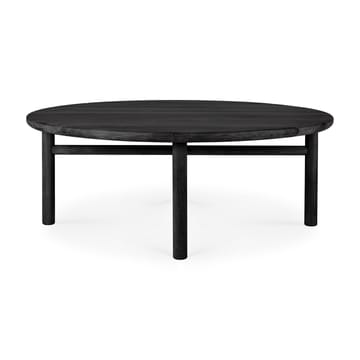 Mesa de centro Quatro outdoor teca lacado negro - Ø95 cm - Ethnicraft