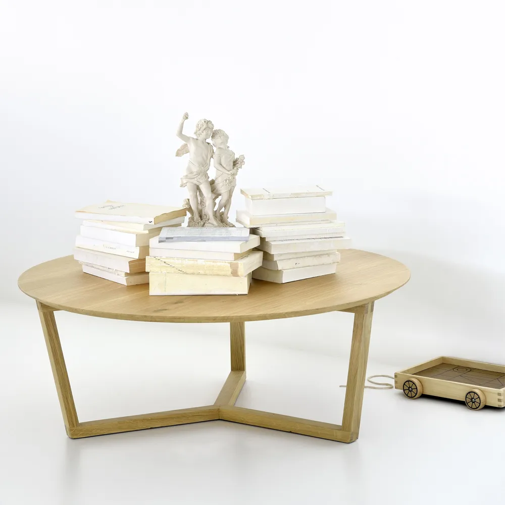 Mesa de centro Tripod 36x96 cm, Roble con aceite duro encerado Ethnicraft