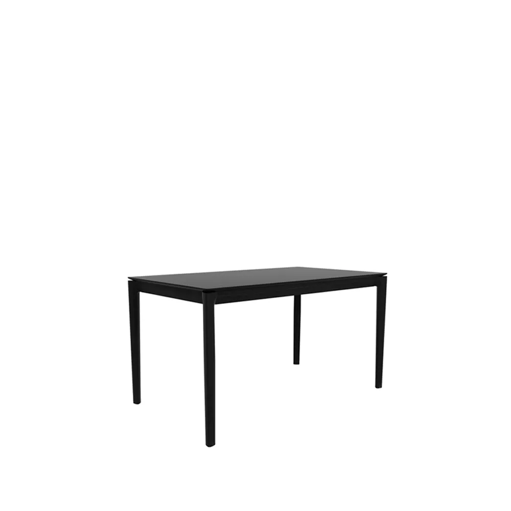 Mesa de comedor Bok 140x80 cm, Roble teñido negro Ethnicraft