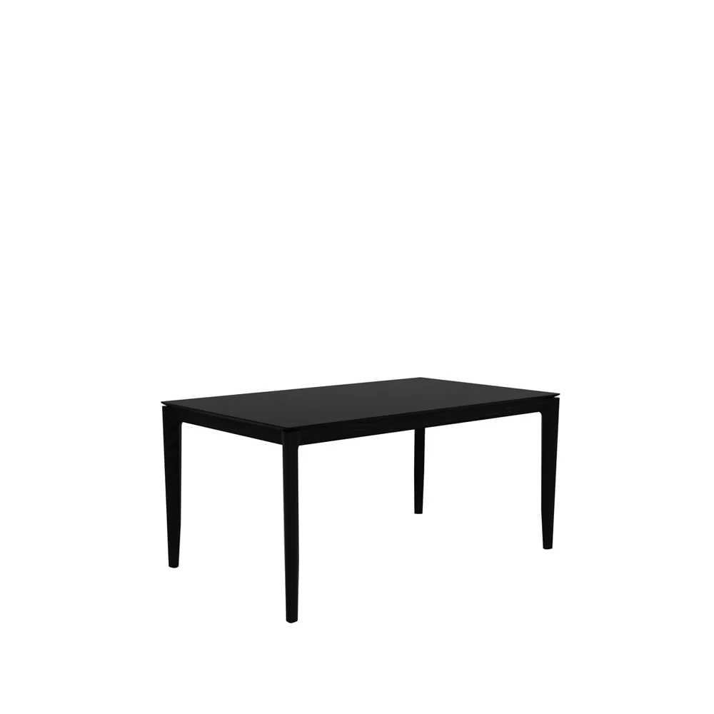 Mesa de comedor Bok 160x80 cm, Roble teñido negro Ethnicraft