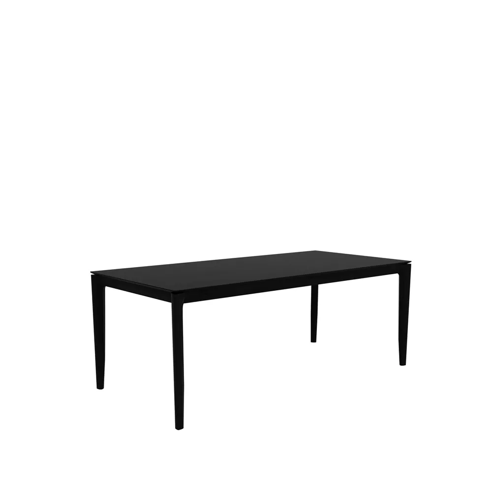 Mesa de comedor Bok 200x95 cm, Roble teñido negro Ethnicraft