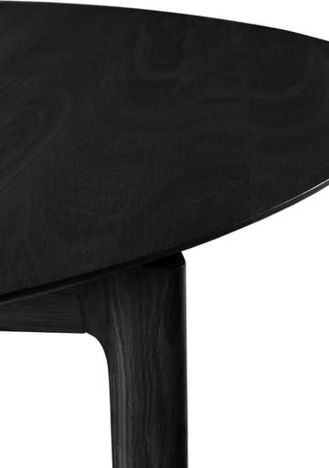 Mesa de comedor Bok ovalada 129/179x100x76 cm - Roble teñido negro - Ethnicraft