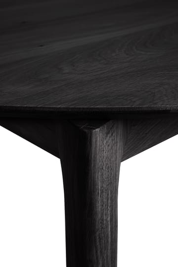 Mesa de comedor Bok ovalada 129/179x100x76 cm - Roble teñido negro - Ethnicraft