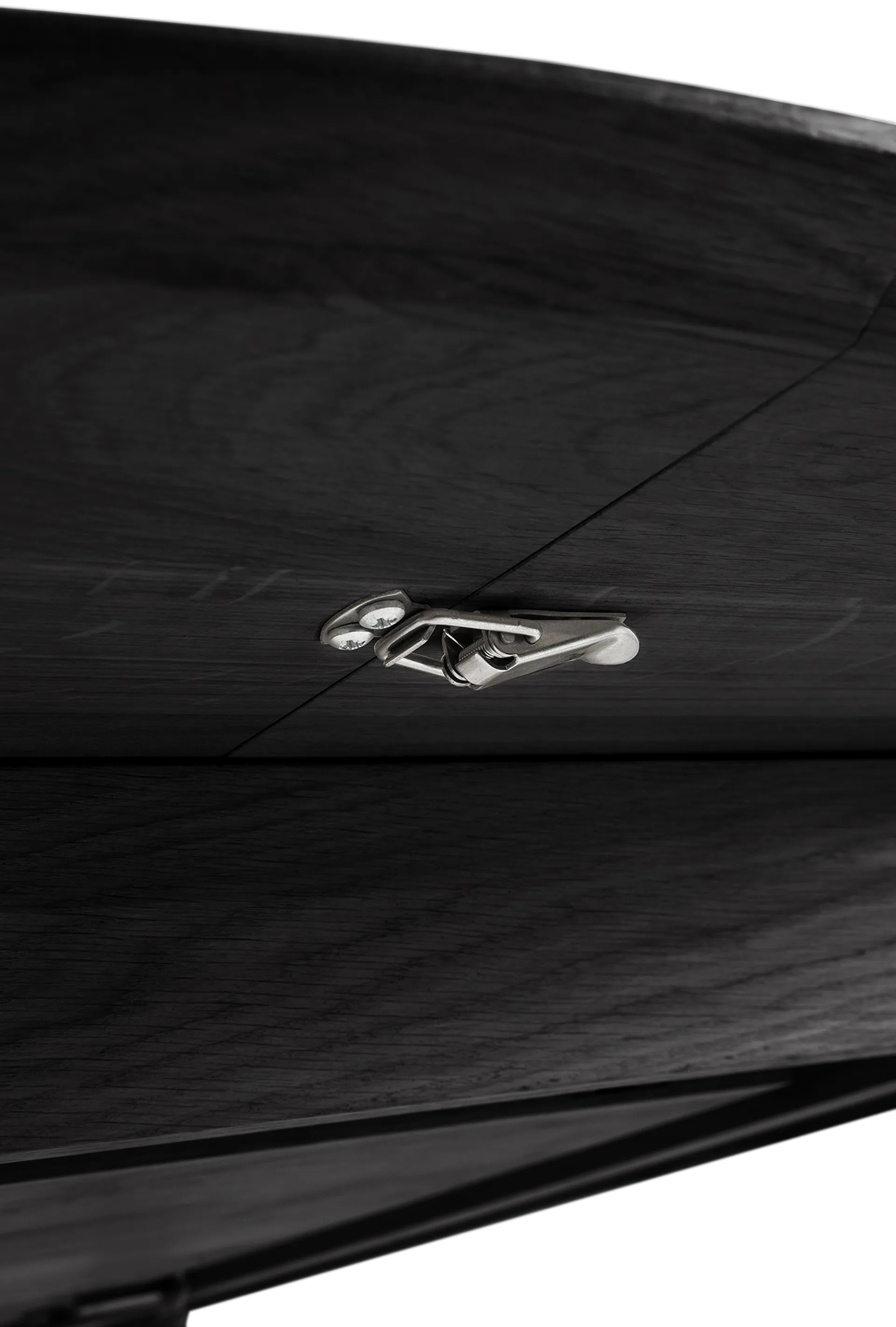 Mesa de comedor Bok ovalada 129/179x100x76 cm, Roble teñido negro Ethnicraft