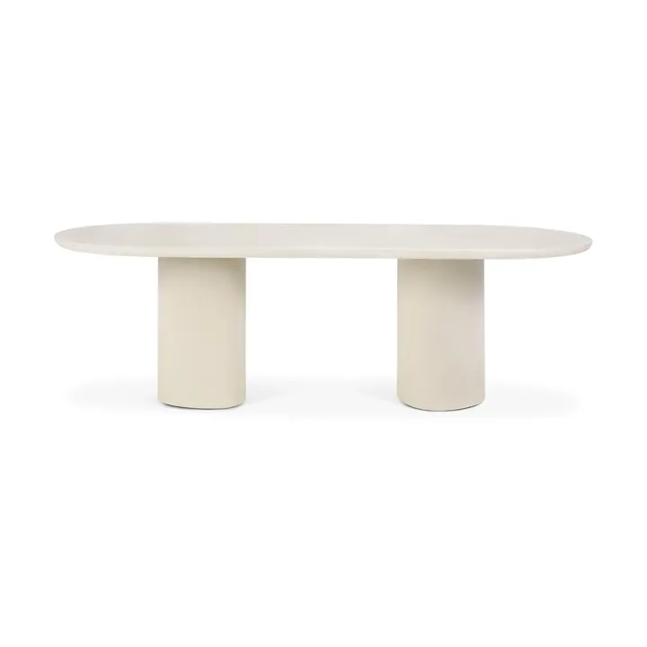 Mesa de comedor Elements Oblong - Blanco roto - Ethnicraft